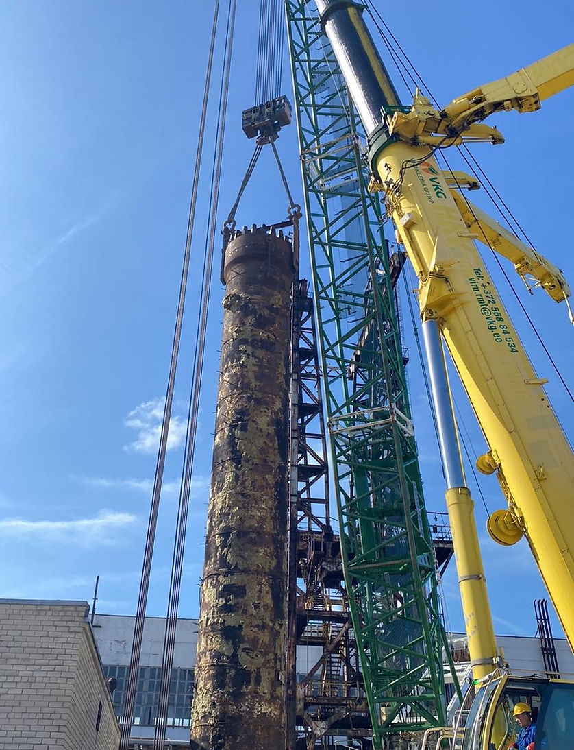 Dismantling of heavy industry objects. Estonia. Azeotrope OÜ